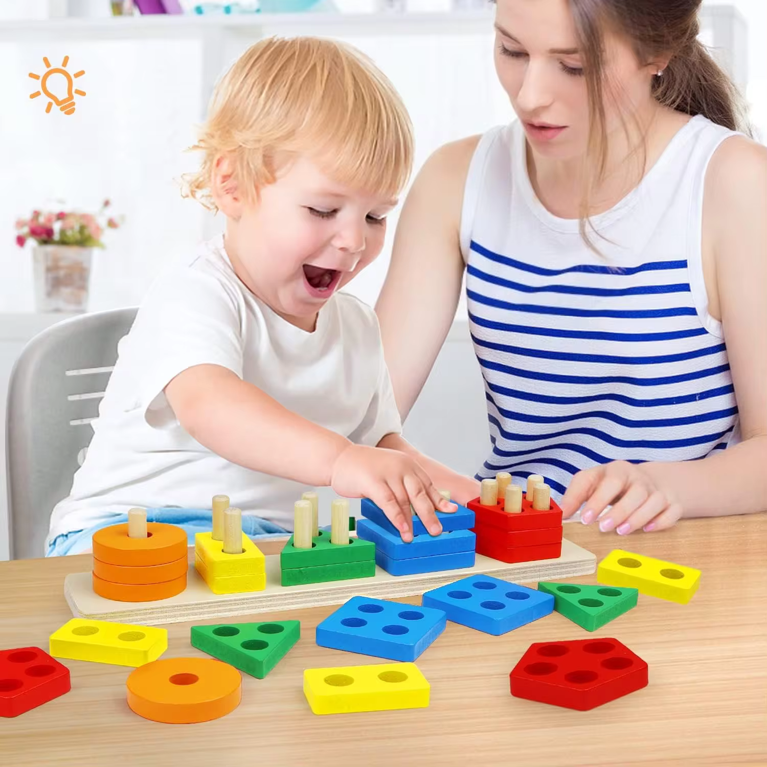 Stacking and sorting toys shop