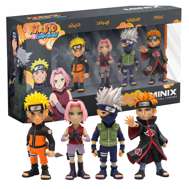 4 PACK 7 CM: Naruto six path sage, Kakashi, Itachi, Sakura