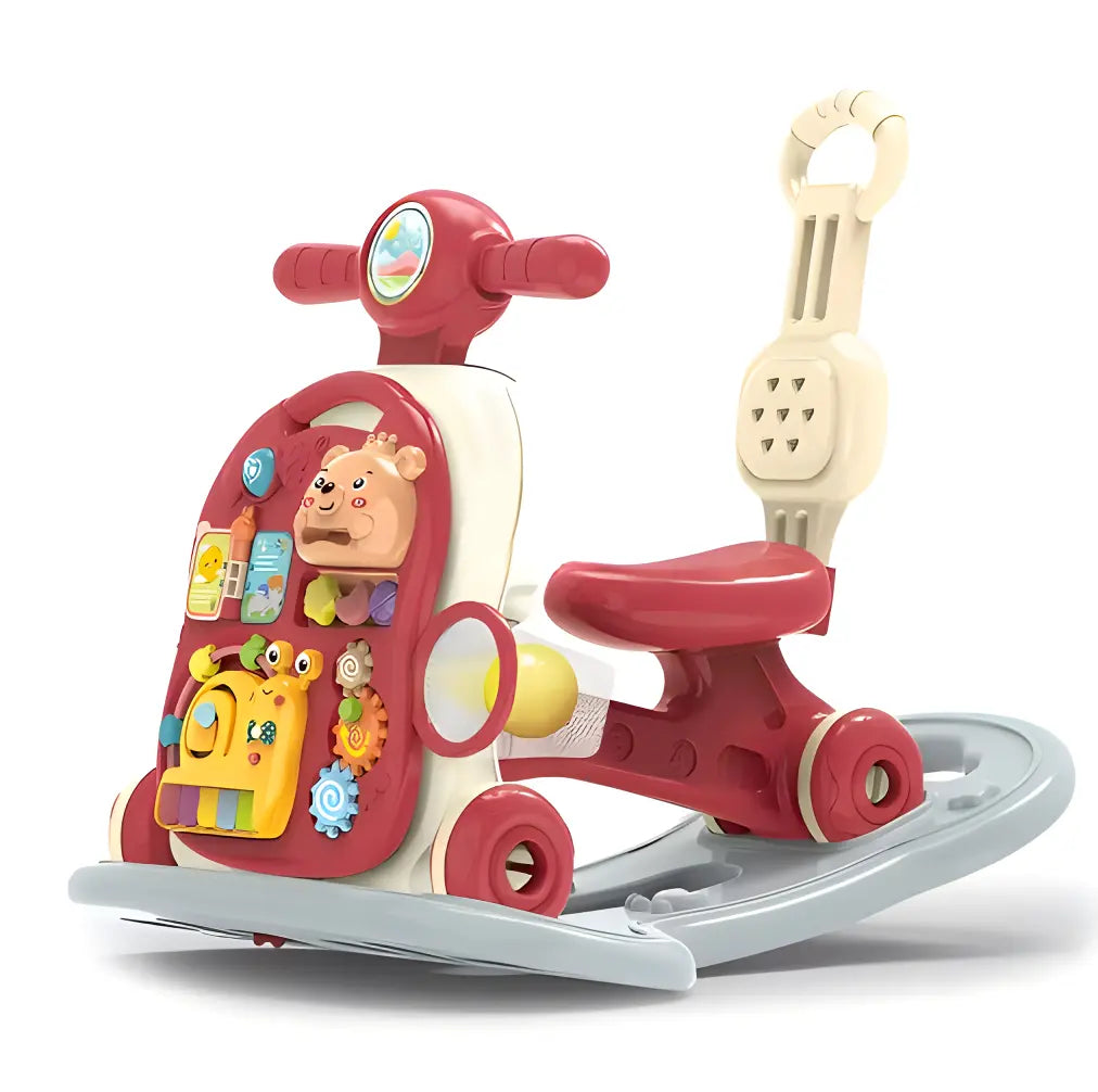 180 Nursery Rhymes 6 in 1 Baby Walker Activity Table Push Walker wi Jollyza Toys