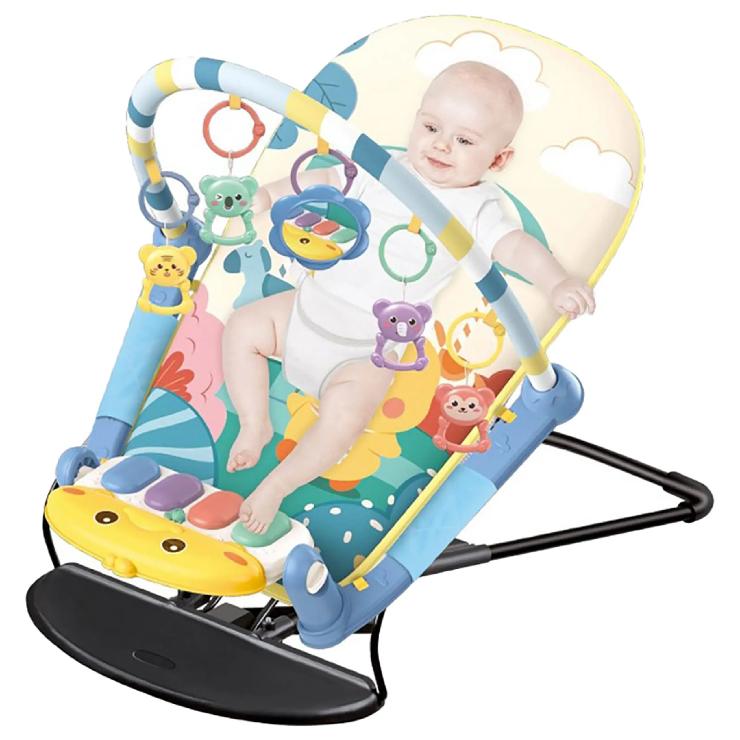 2-in-1 Baby Activity Play Mat & Cradle Soft, Safe & Adjustable Design