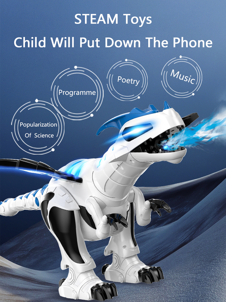 2.4G Remote Control Robot Dinosaur – Realistic Walking & Swinging RC Toy