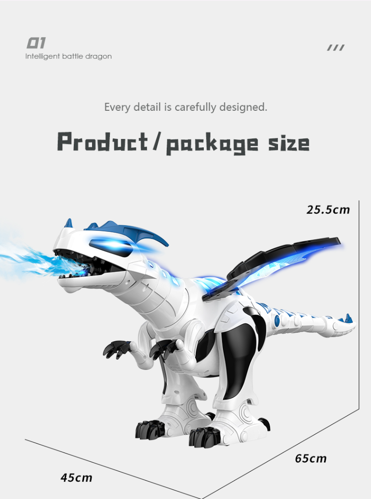 2.4G Remote Control Robot Dinosaur – Realistic Walking & Swinging RC Toy