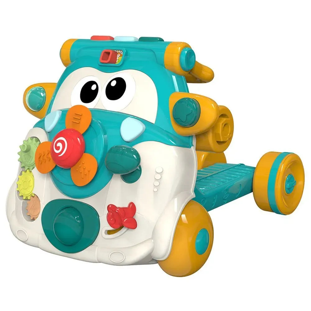 3-in-1 Baby Walker, Toddler Ride-On Scooter & Cycle with Music & Lights