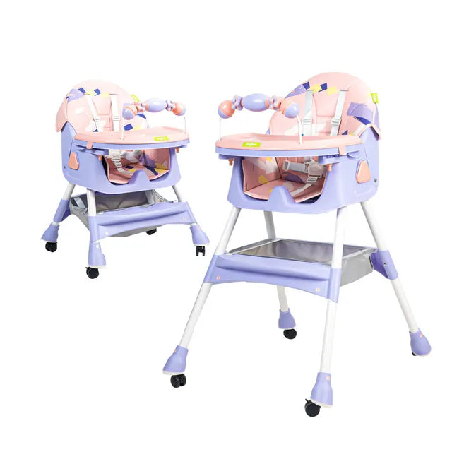 3-in-1 Convertible Baby High Chair Feeding, Booster & Toddler Seat