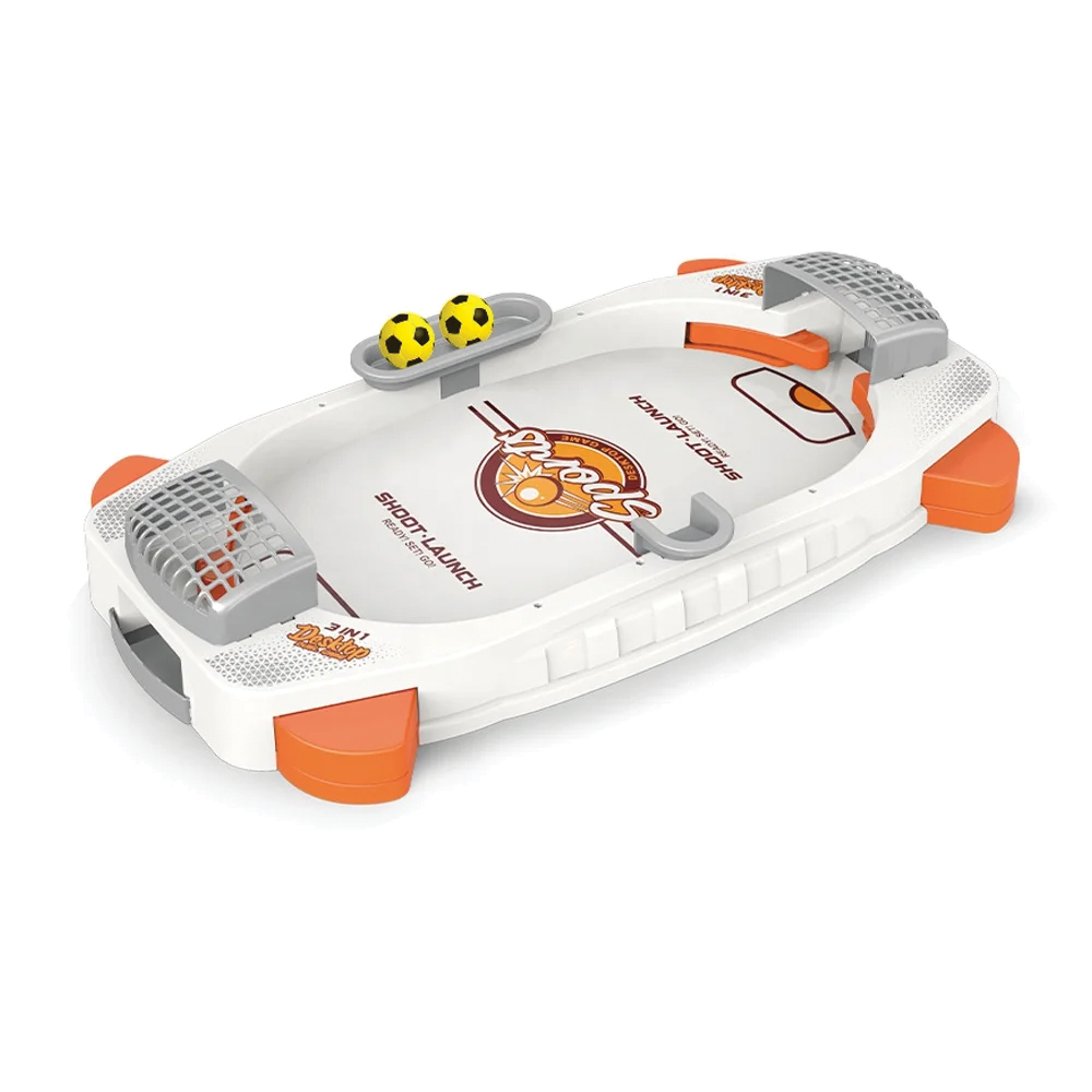 3-in-1 Tabletop Sports Game Basketball, Football & Ice Hockey for Kids, 2 Players
