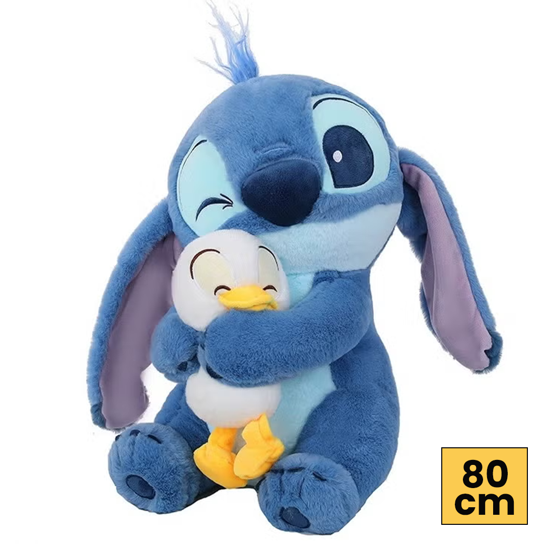 80 CM Stitch Huggable Duck & Star Chicks Plush Toy