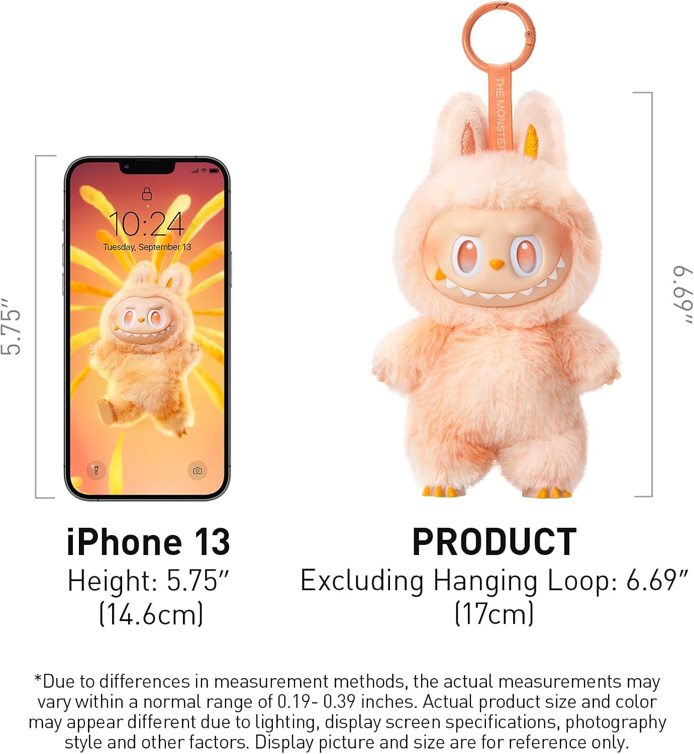 Pop Mart Blind Box Labubu Monsters Vinyl Plush Pendant (Big Into Energy) Surprise Color 1 Box
