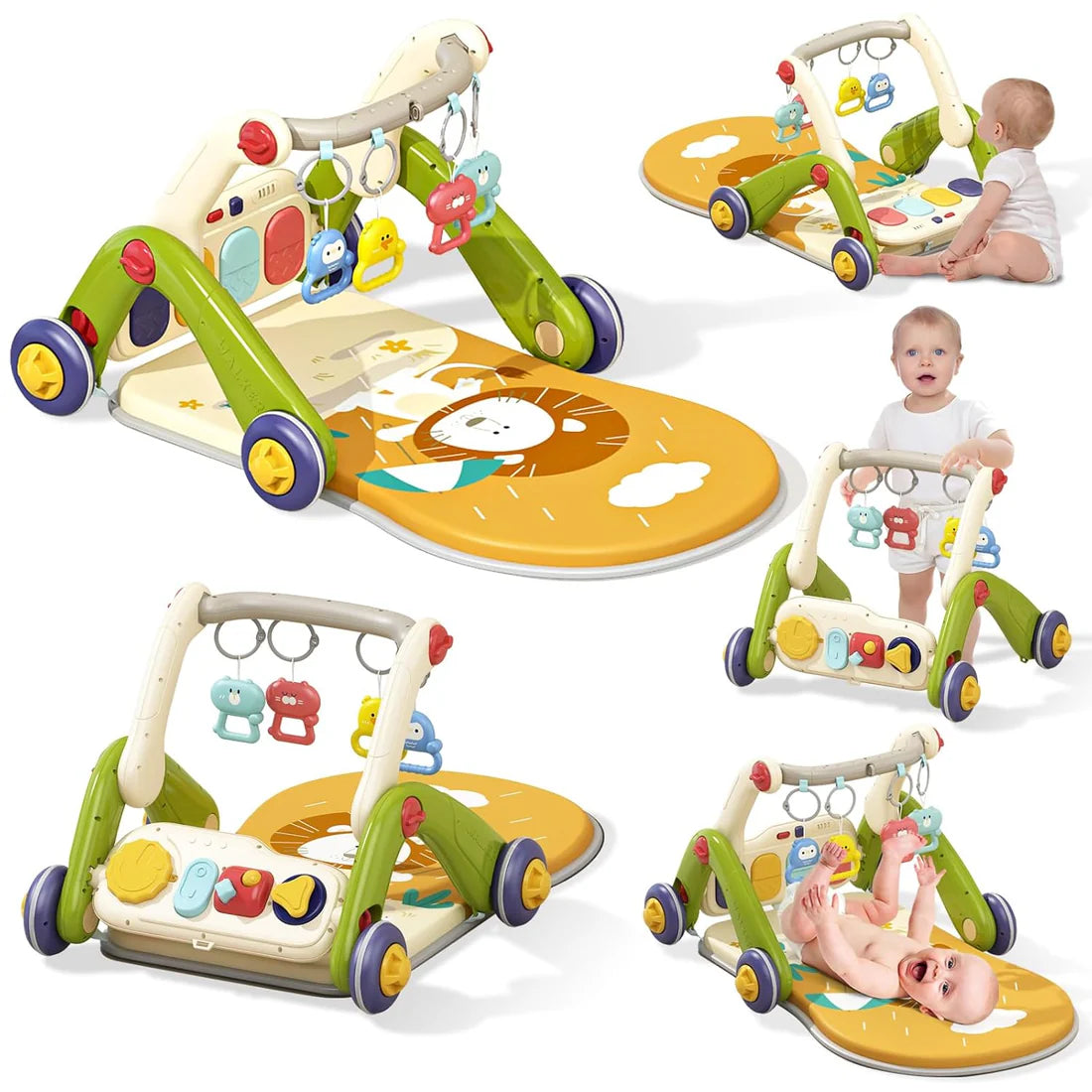 Multistage Baby Activity Walker & Fitness Rack – Interactive Learning Walker with Toys