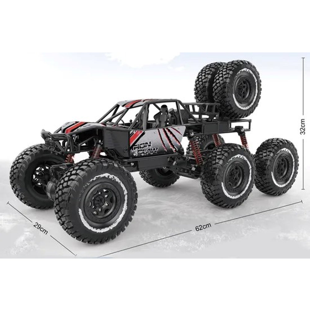 6X6 RC Off-Road Rock Crawler Heavy-Duty Remote Control Car USB