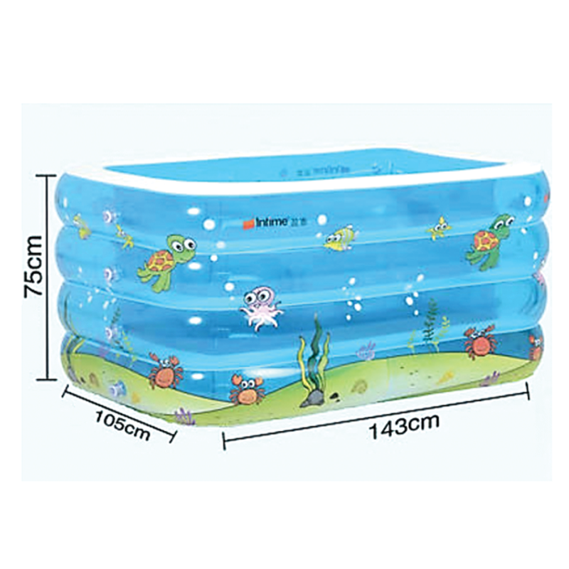 Baby Super Pool Boot Recalular Printed Pool 143*105*75cm
