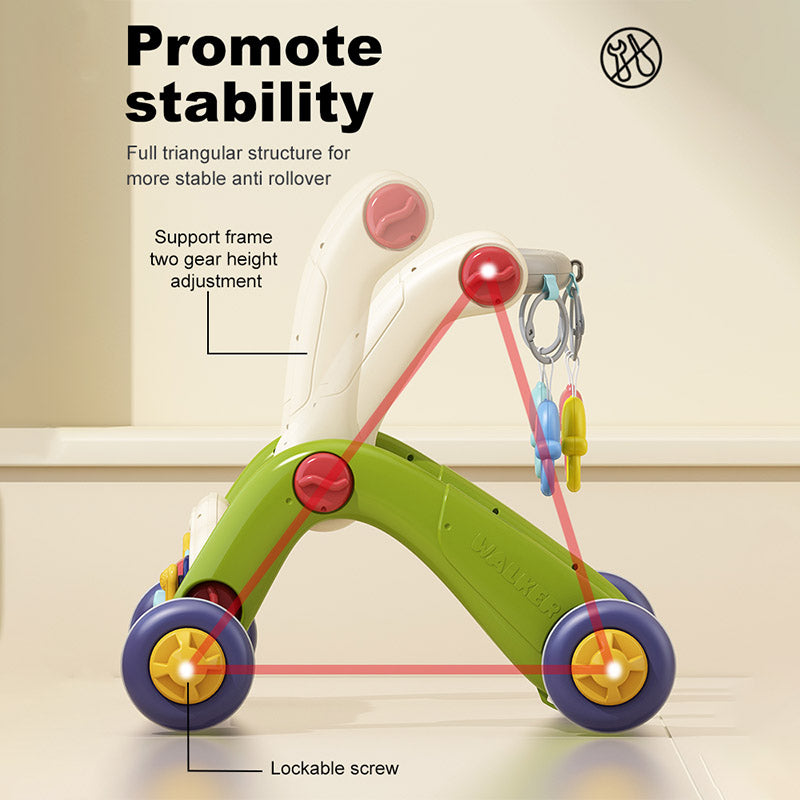 Multistage Baby Activity Walker & Fitness Rack – Interactive Learning Walker with Toys