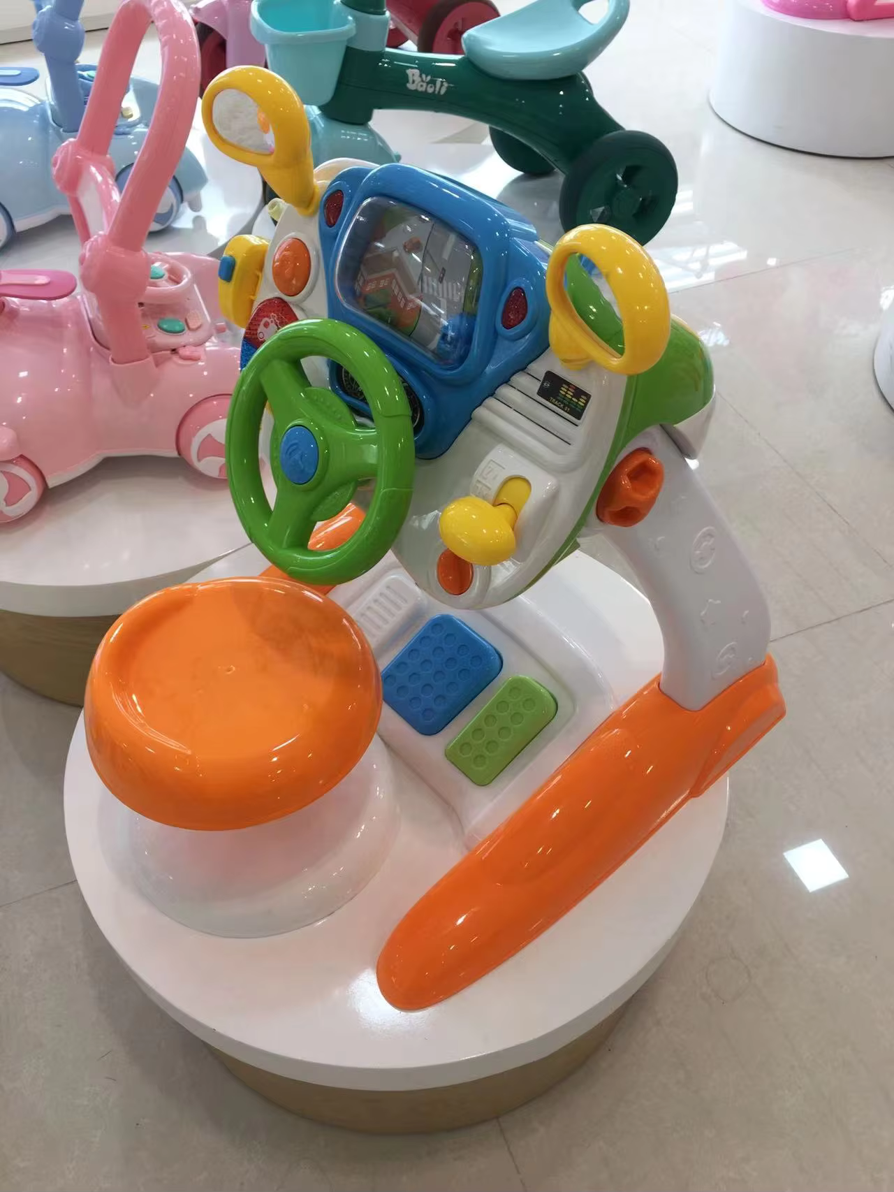 Kids Ride-On Driver Toy Car Simulation with Lights & Sounds 3 Years +