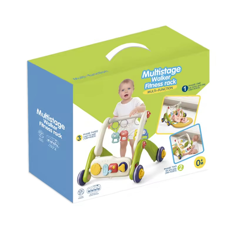 Multistage Baby Activity Walker & Fitness Rack – Interactive Learning Walker with Toys