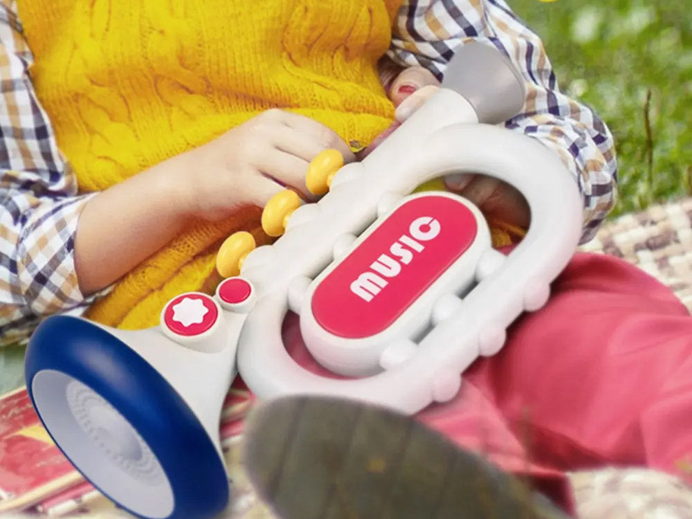 Interactive Kids' Trumpet 3 Play Modes & Musical Fun