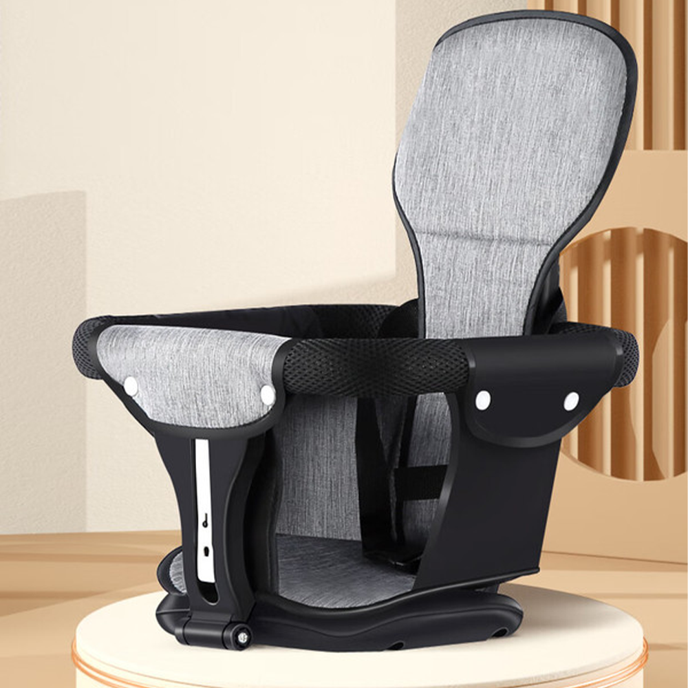 Jollyza Lightweight Foldable Baby Stroller 360° Swivel Black