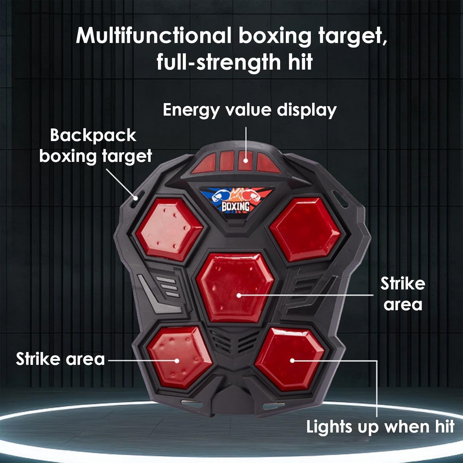 Kids Boxing Toy Set Interactive Electronic Reflex & Training Game for Hand-Eye Coordination