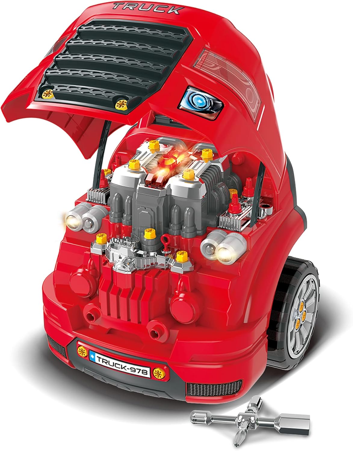 Kids Truck Mechanic Engine Workshop Toy with Lights & Sounds  Take Apart & Rebuild Engine
