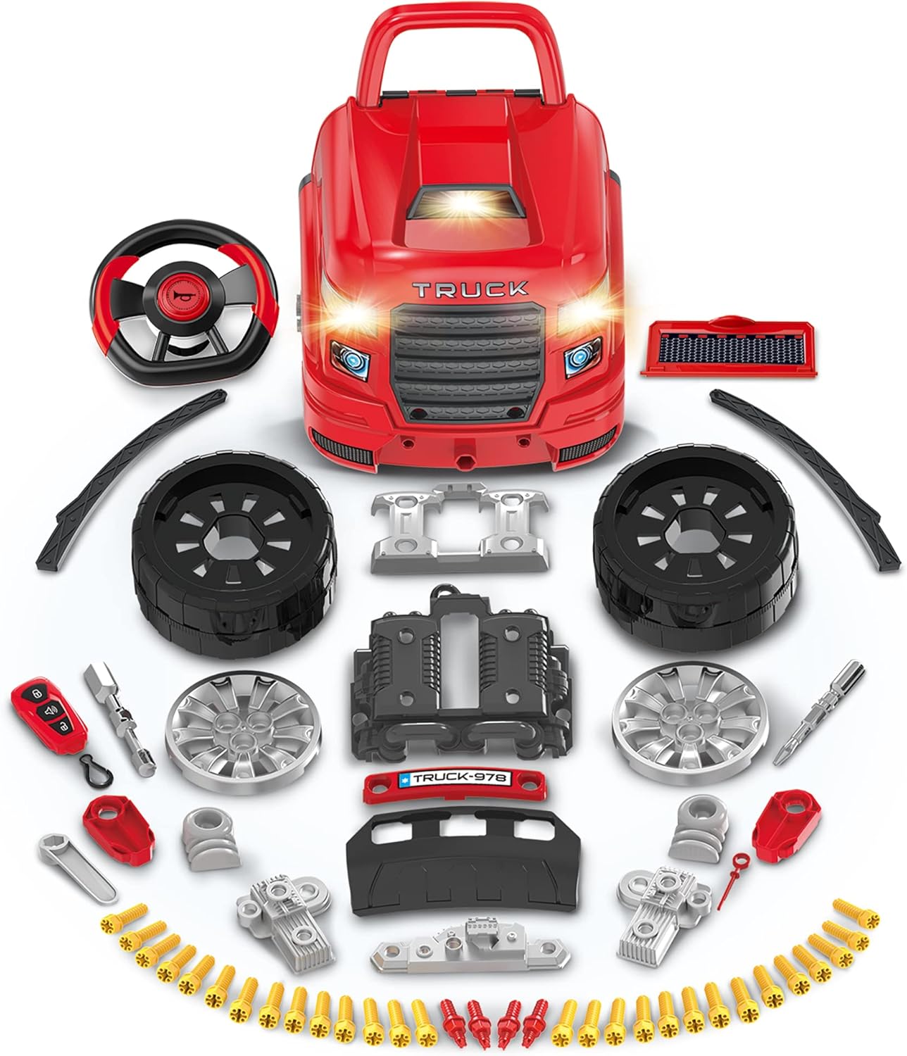 Kids Truck Mechanic Engine Workshop Toy with Lights & Sounds  Take Apart & Rebuild Engine