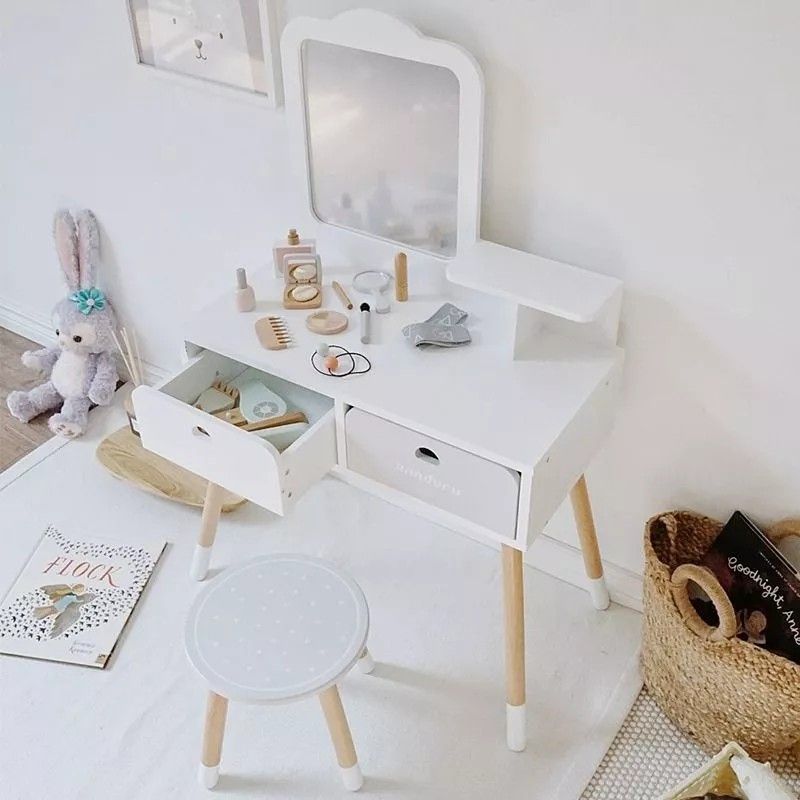 Kids' Dresser Table & Chair with Accessories