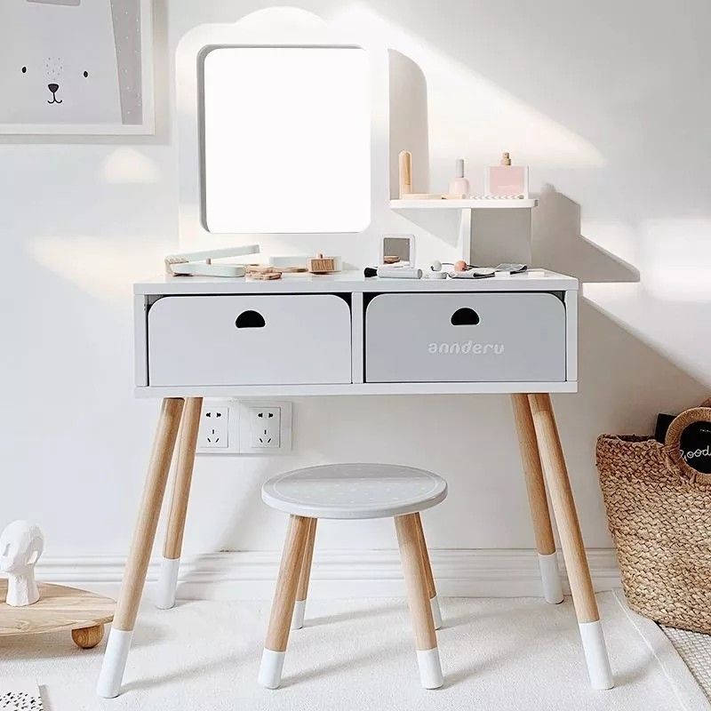 Kids' Dresser Table & Chair with Accessories