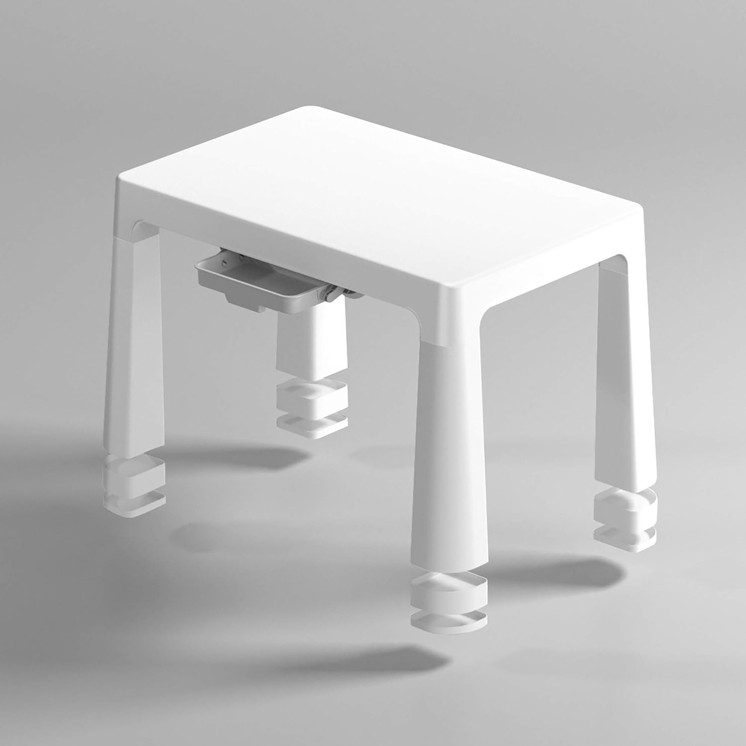 Liberty House Kids Adjustable Table & 2 Chairs White & Grey Set