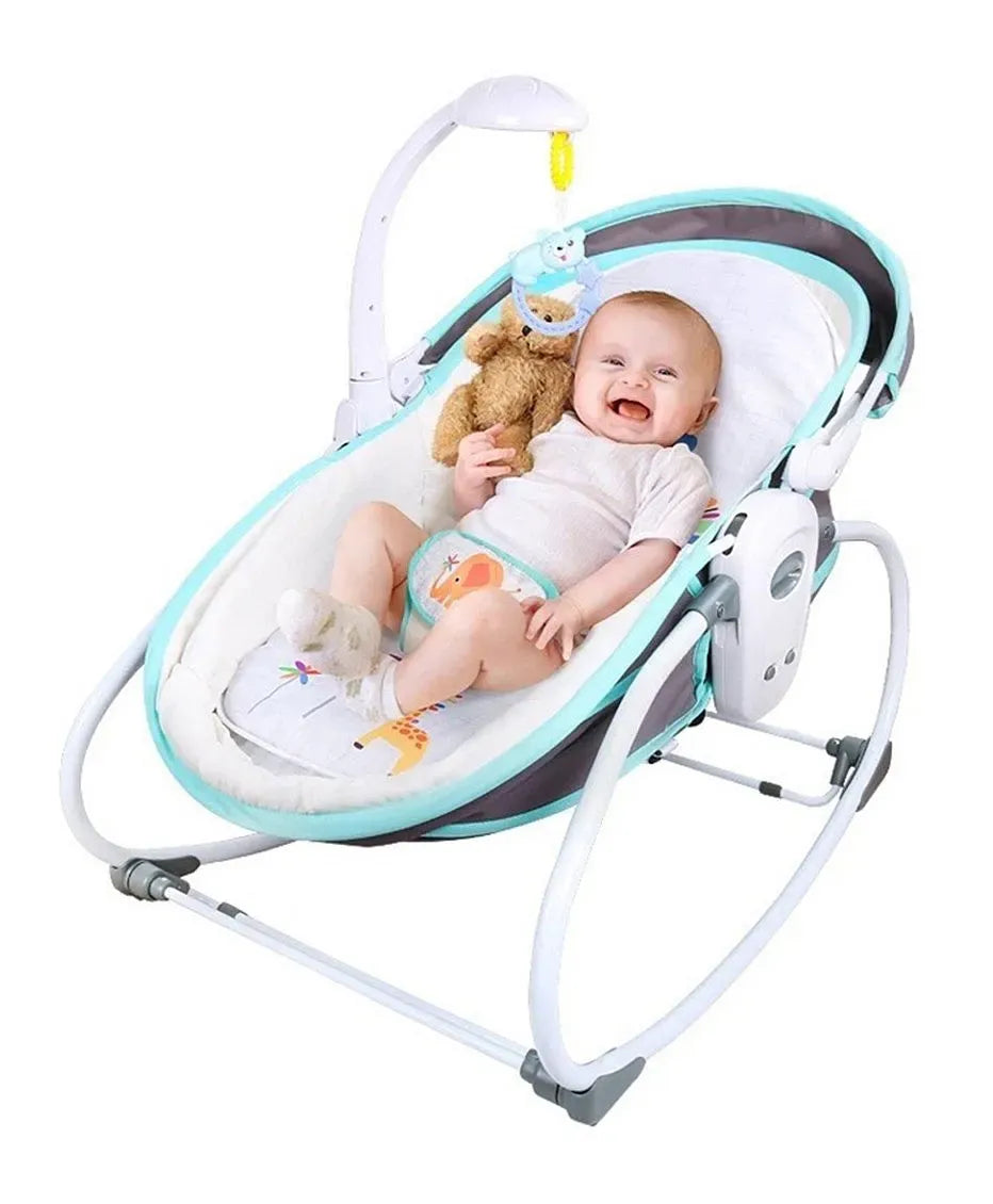Little Angel 5-in-1 Baby Rocker Bassinet with Music & Auto Swing