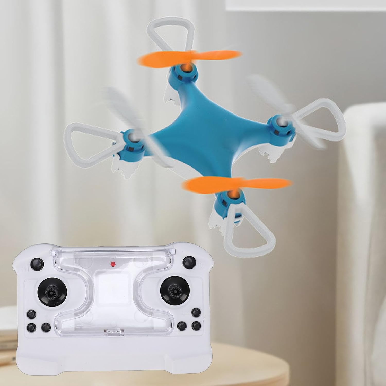 Mini RC Drone Quadcopter with Remote Control, LED Lights & Safety Protective Frame