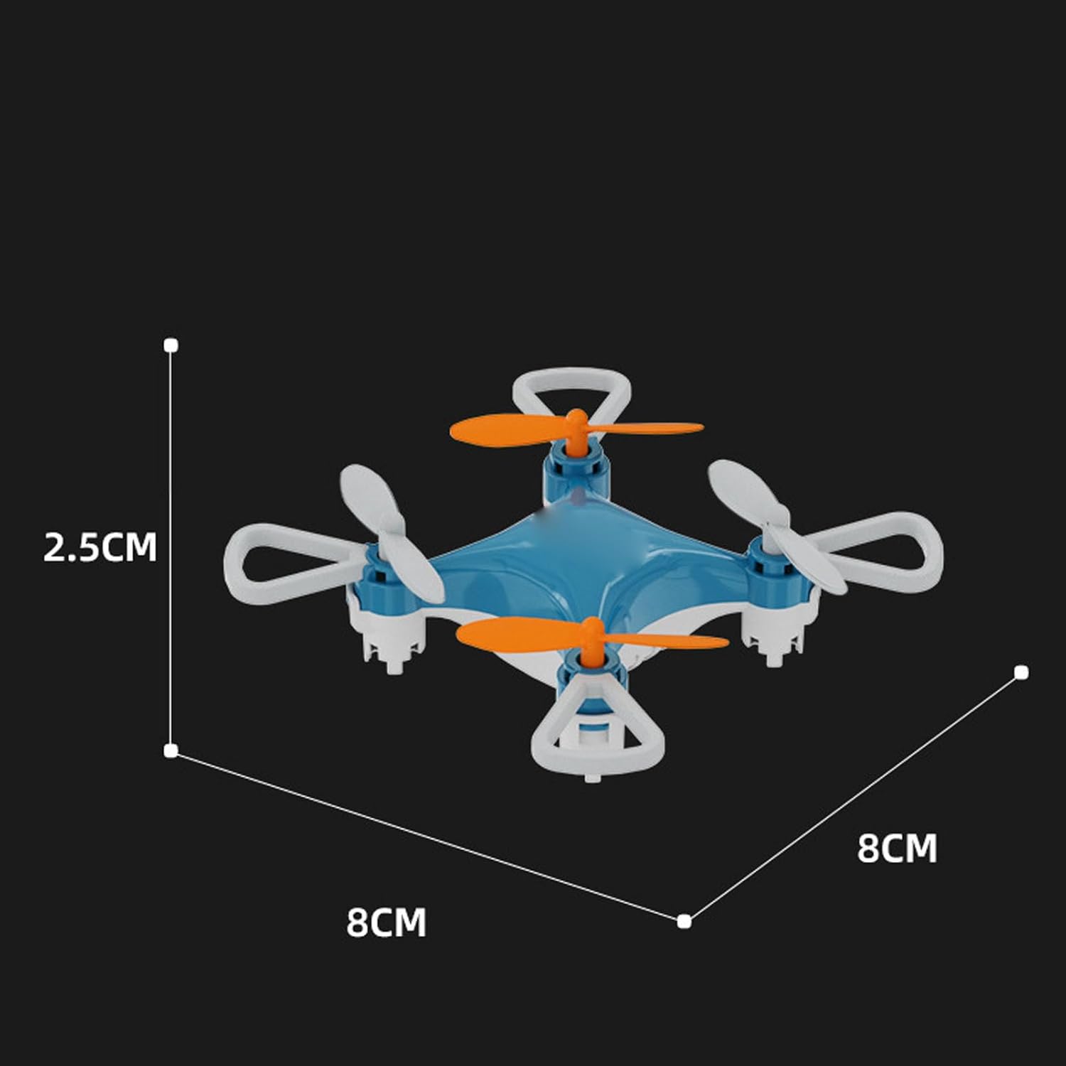 Mini RC Drone Quadcopter with Remote Control, LED Lights & Safety Protective Frame