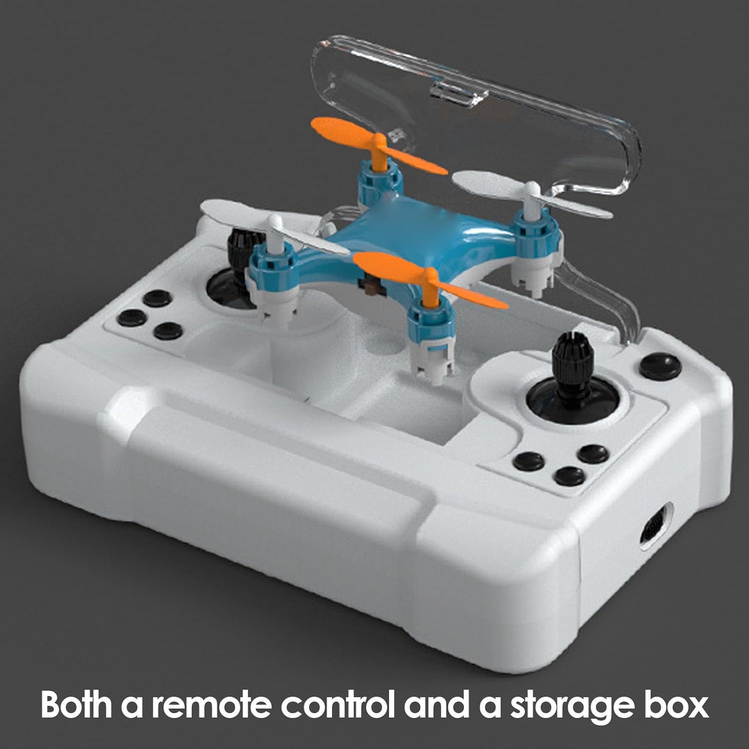 Mini RC Drone Quadcopter with Remote Control, LED Lights & Safety Protective Frame
