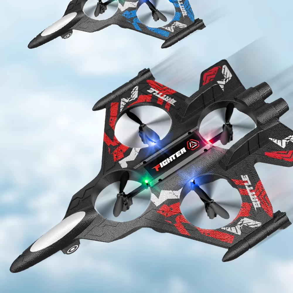 RC Jet Plane للبالغين-Gyro 6 محاور ، تحوم تلقائية ، الأعمال المثيرة ثلاثية الأبعاد لمدة 5 سنوات + أزرق