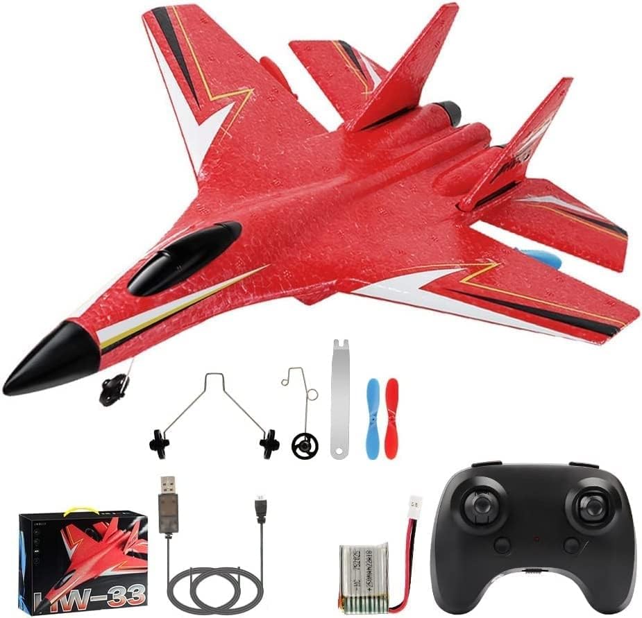 SUPER TOY 2.4GHz RC Glider Airplane Rechargeable Remote Control Flying Toy for Kids & Adults