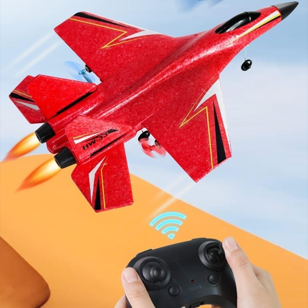 SUPER TOY 2.4GHz RC Glider Airplane Rechargeable Remote Control Flying Toy for Kids & Adults