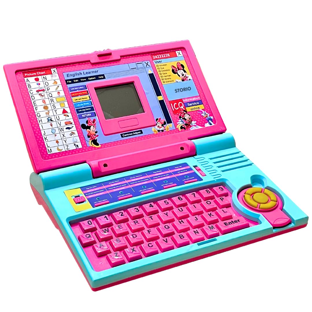 Storio Minnie Mouse Educational Laptop Toy 20 Learning Activities, Ages 3+
