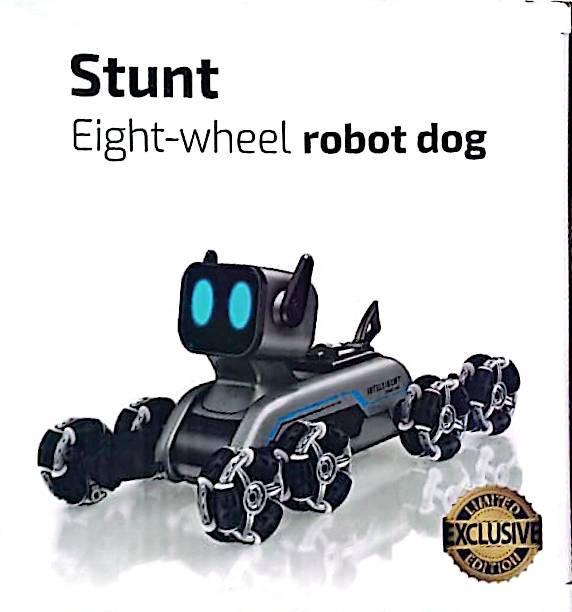 كلب آلي بثمانية عجلات، يعمل بجهاز تحكم عن بعد بتردد 204 جيجاهرتز