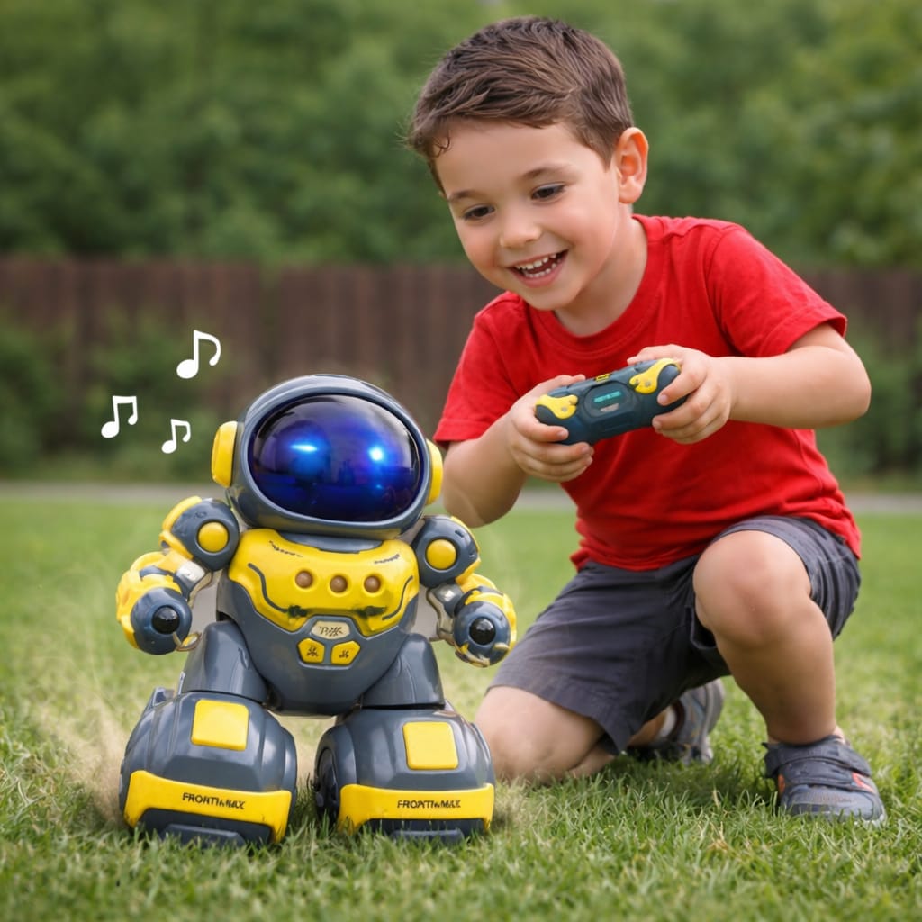 2-In-1 RC Space Robot & Stunt Car – Action Combo Series