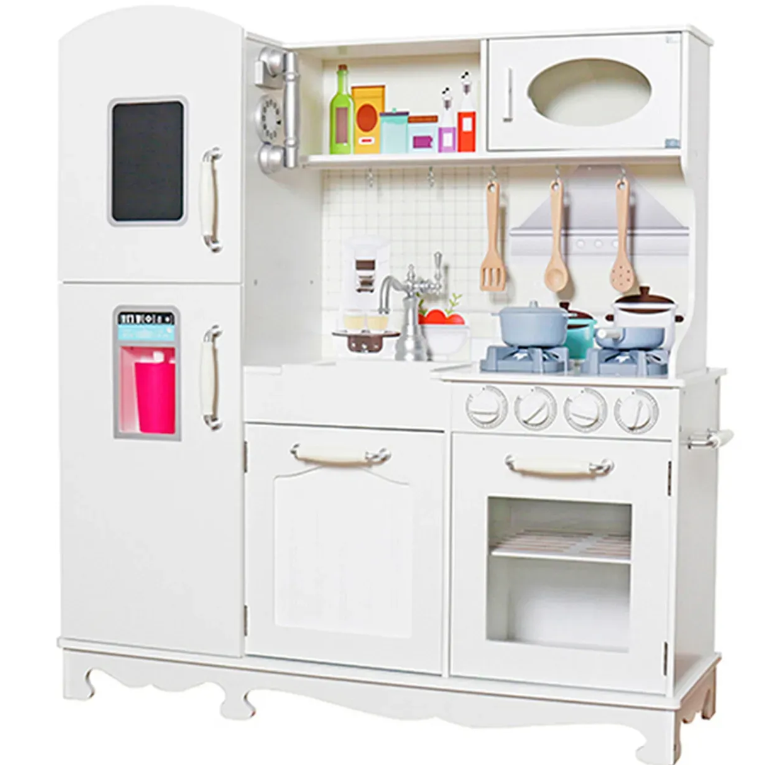 Wooden Kitchen Toy Playset for Kids 3 Years+