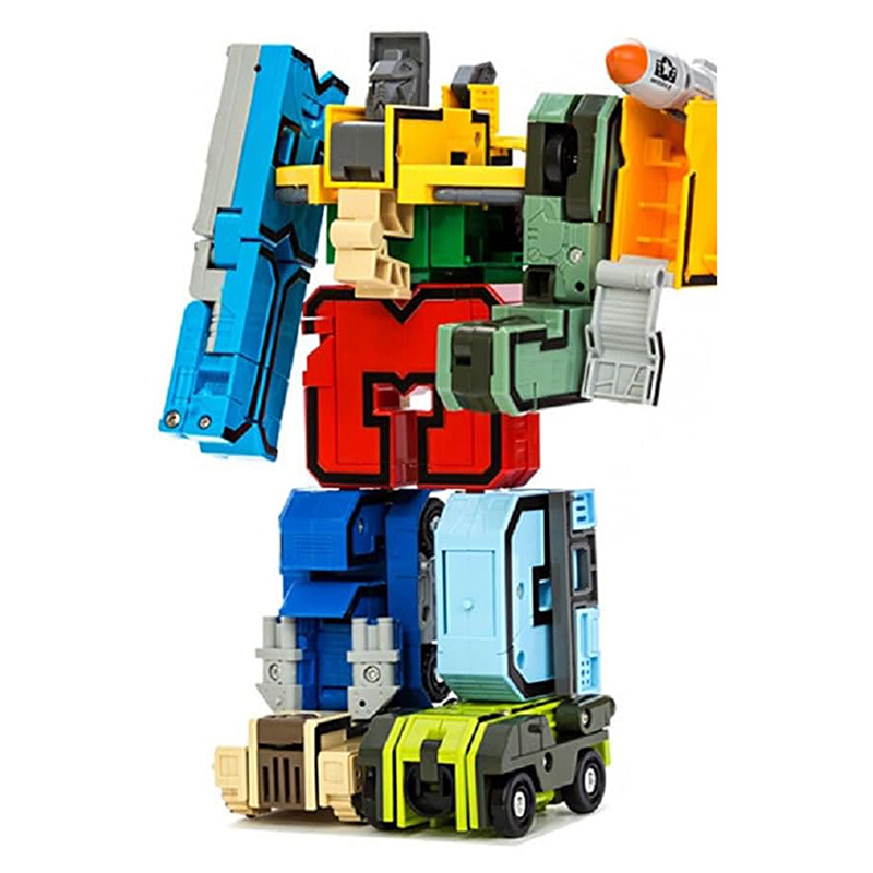 10Pcs Number Bots Transformer Toys Set – Build, Learn & Play