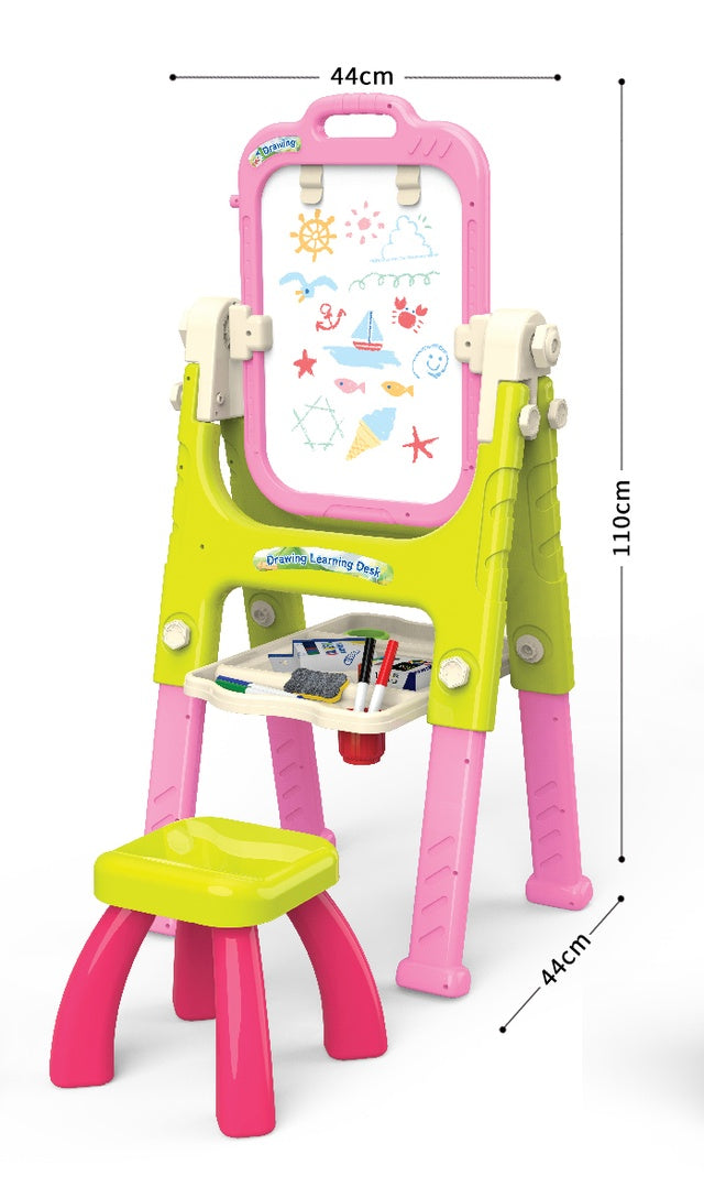 5-in-1 Educational Board with Chair, Multifunctional Accessories