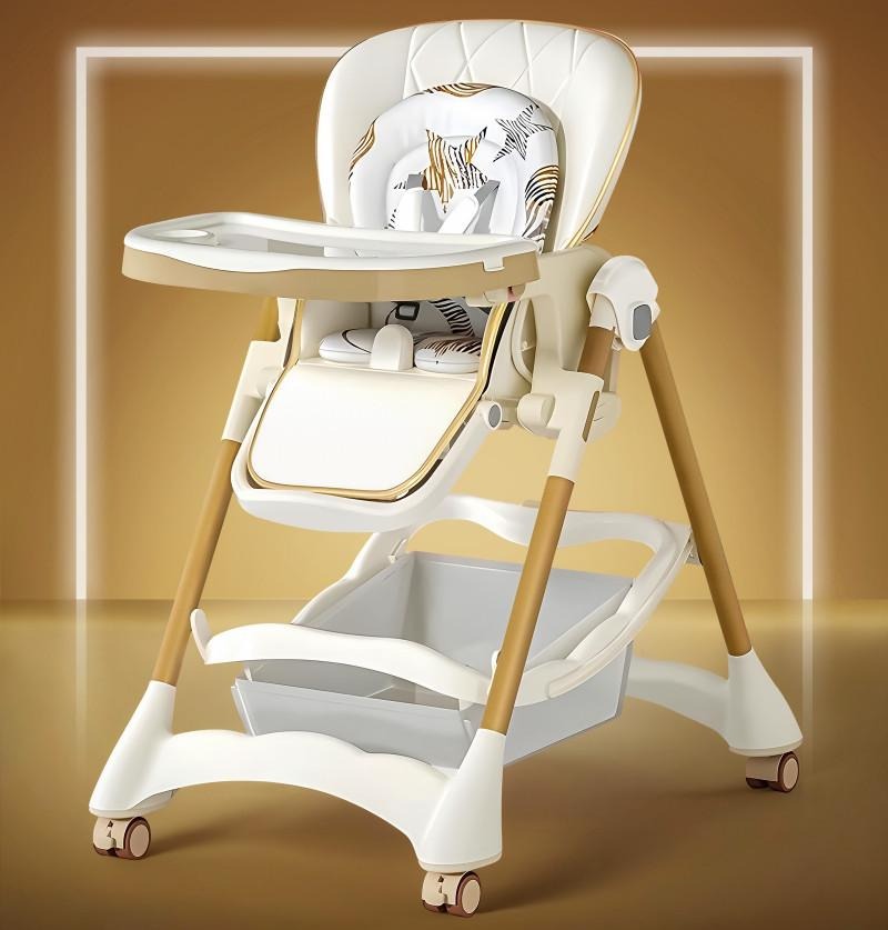 Multifunction 3-in-1 Foldable Baby High Chair Dining, Swing, and Feeding Seat