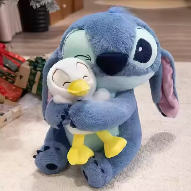 80 CM Stitch Huggable Duck & Star Chicks Plush Toy