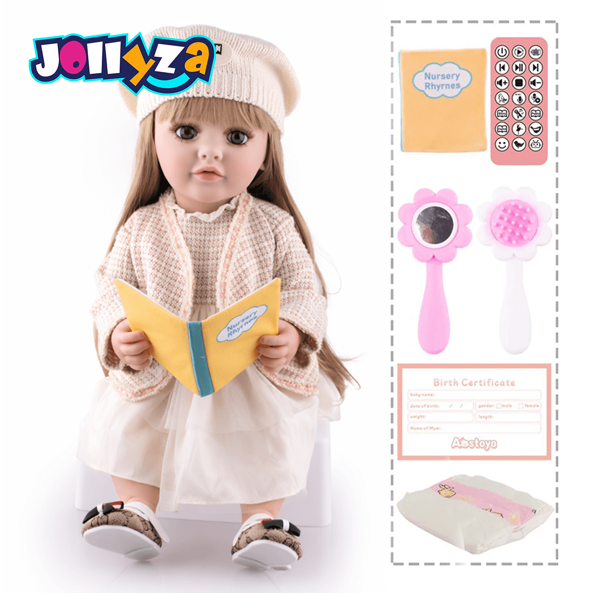 Jollyza® 55cm Interactive Talking Silicon Doll In ARABIC Language