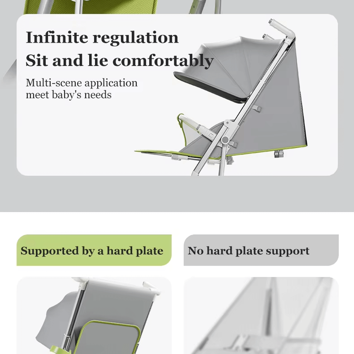 Jollyza Premium Quality Baby Pocket Stroller Safe, Comfortable & Stylish