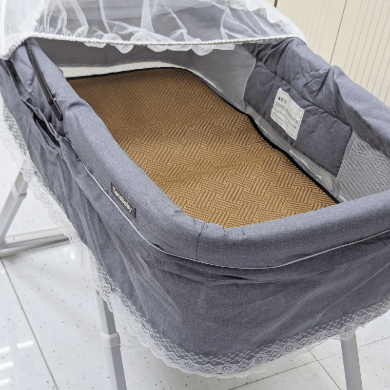Compact & Foldable Baby Cot with Mosquito Net + Washable Mattress
