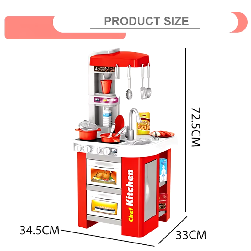 49 pieces play plastic kitchen toys set for kids Jollyza Toys