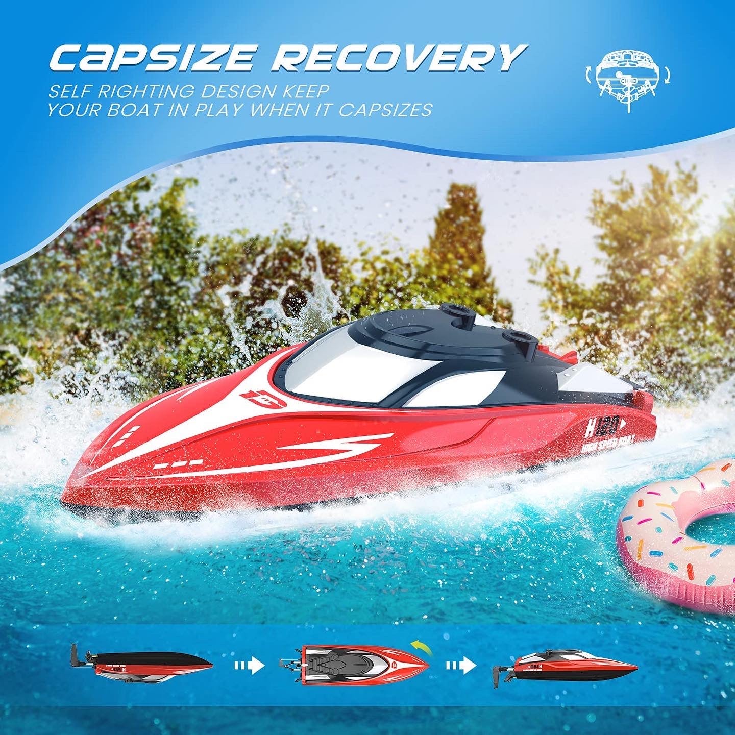 🚤 2.4G Remote Control Speed Boat – High-Speed Water Fun