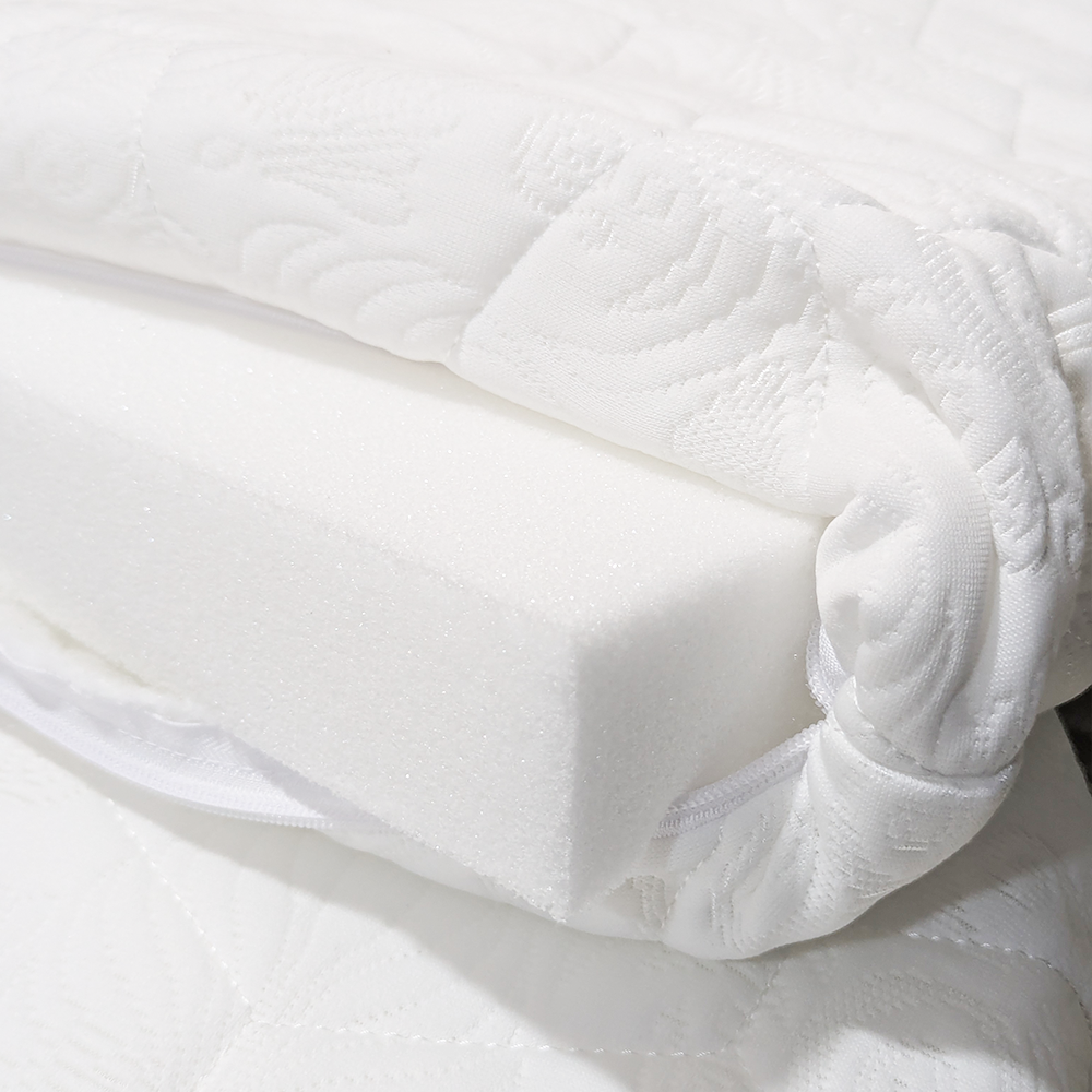 4 in 1 Portable Round & Oval Crib with Guardrails & Wheels Convertible Bed Cot with Memory Mattress