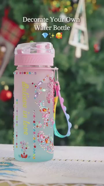 Decorate Your Own Water Bottle Kit Unicorn Diamond Painting Crafts for Girls